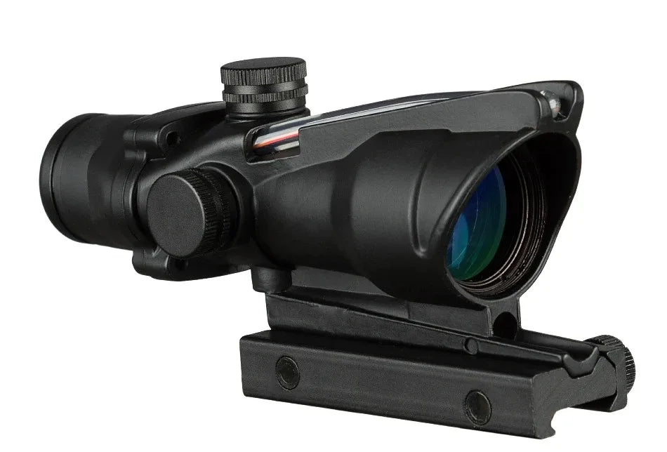 4X32 Hunting Riflescope with Real Fiber Optics & Illuminated Reticle