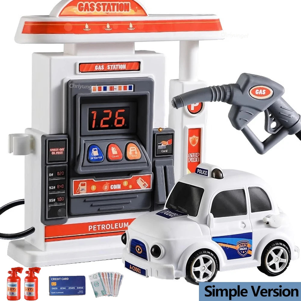 Gas Station Toy Set for Kids