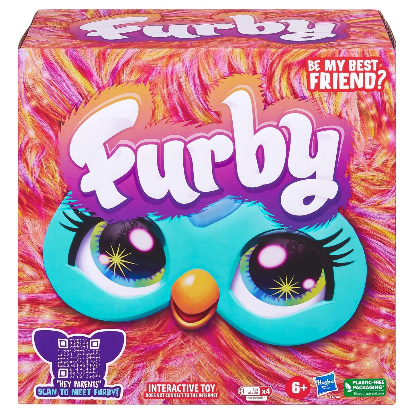 Original Furby Purple Coral Interactive Galaxy Edition Plush Toy
