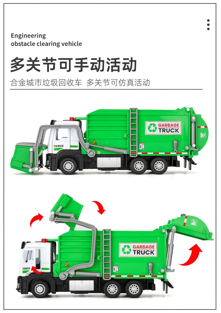 1/32 Garbage Collection City Garbage Vehicle Car Model