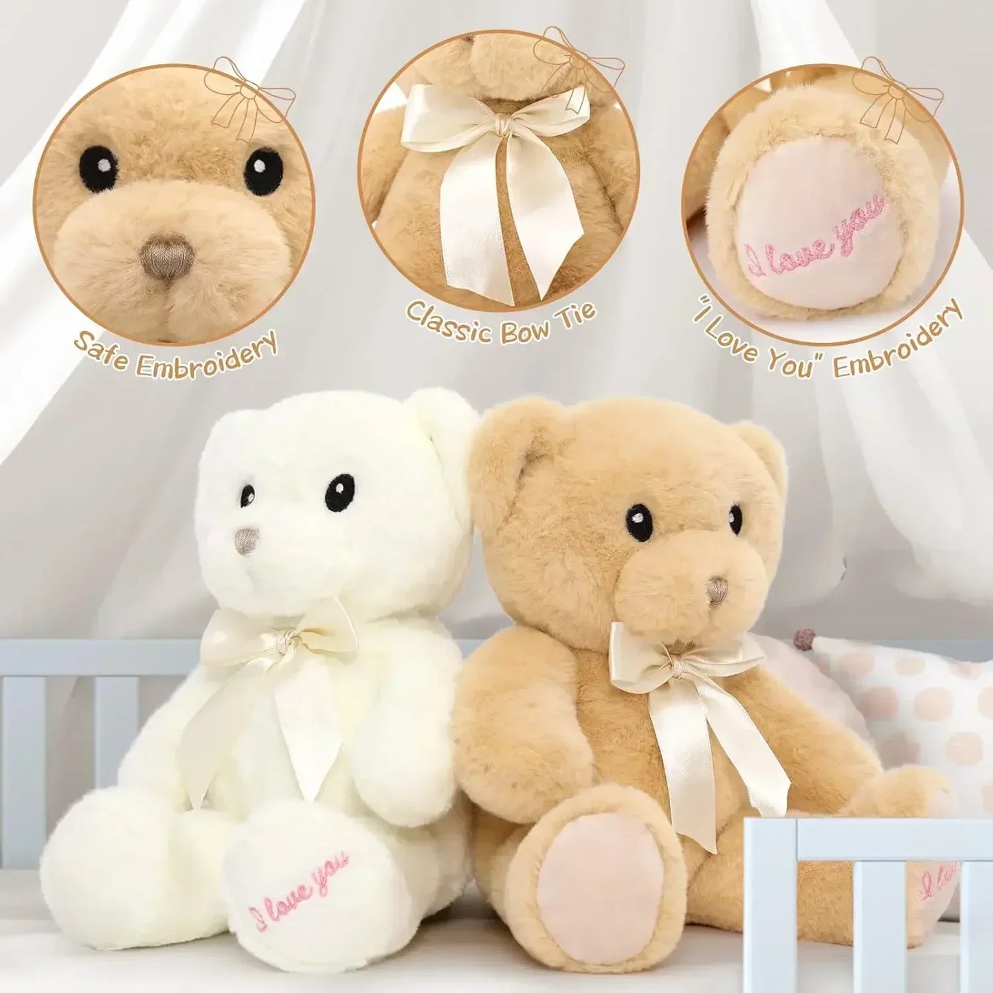 MorisMos "I Love You" Teddy Bear Set