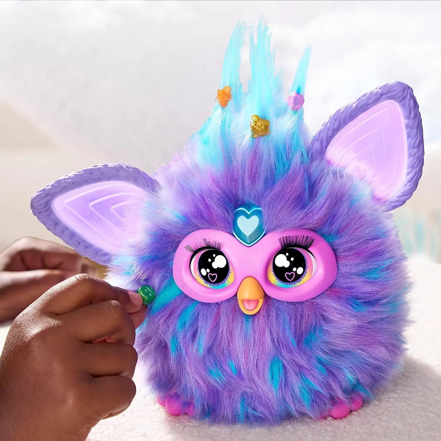 Original Furby Purple Coral Interactive Galaxy Edition Plush Toy