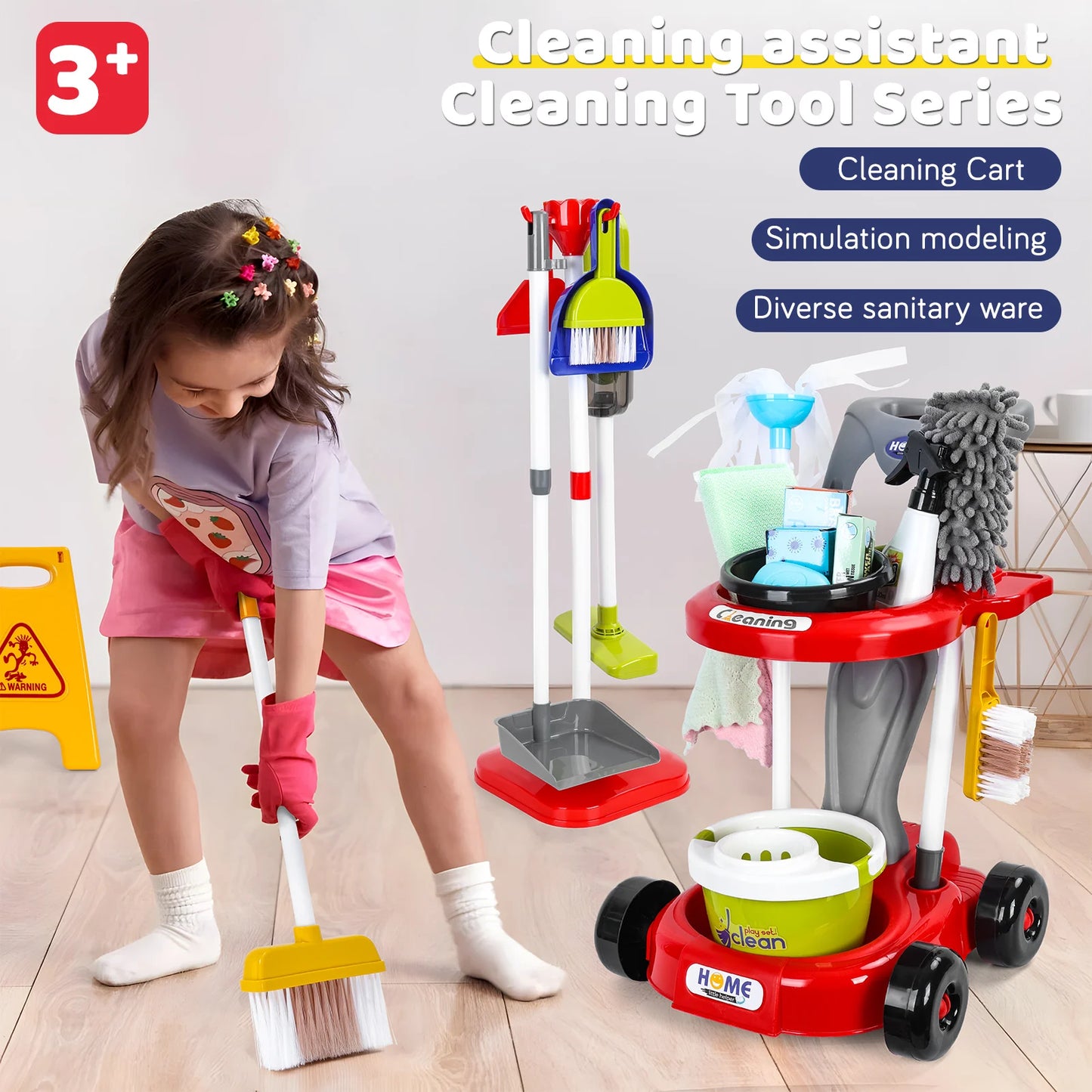 29 Pcs/Set Kids Play House Cleaning Toys
