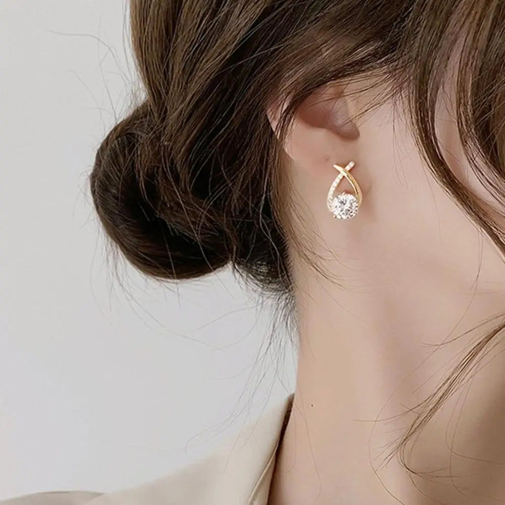 Fashion Cross Stud Earrings for Women & Girls