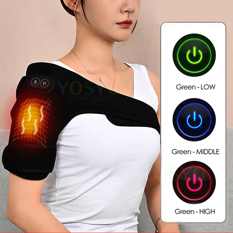 electric heated shoulder and knee brace:
