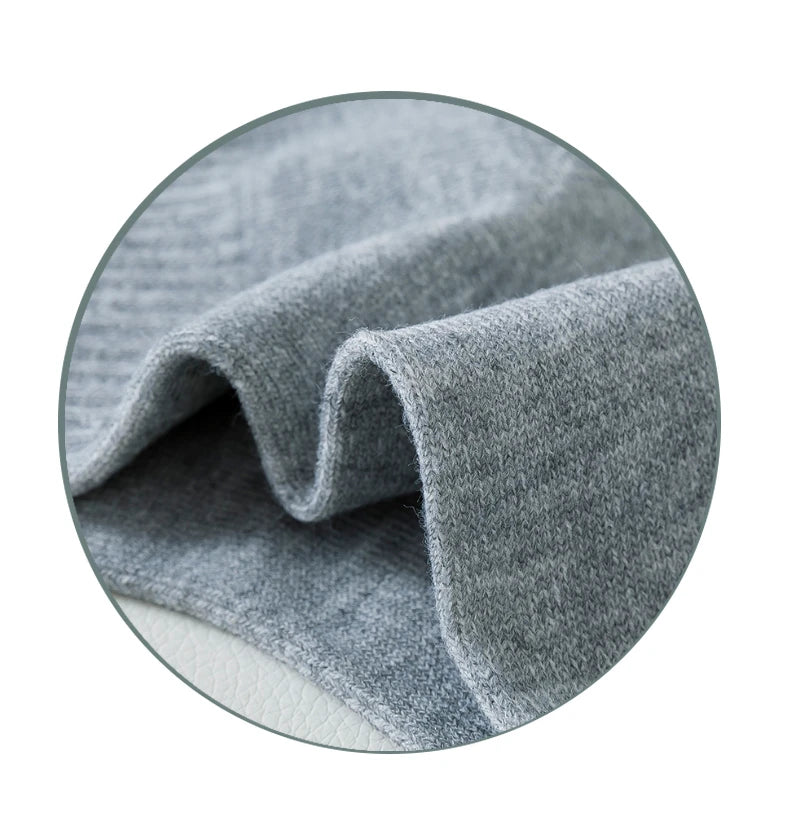 8 Pairs of Men’s and Women’s Black Cotton Business Mid-Length Casual Socks