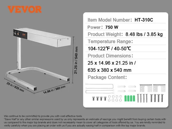 VEVOR French Fry Food Warmer