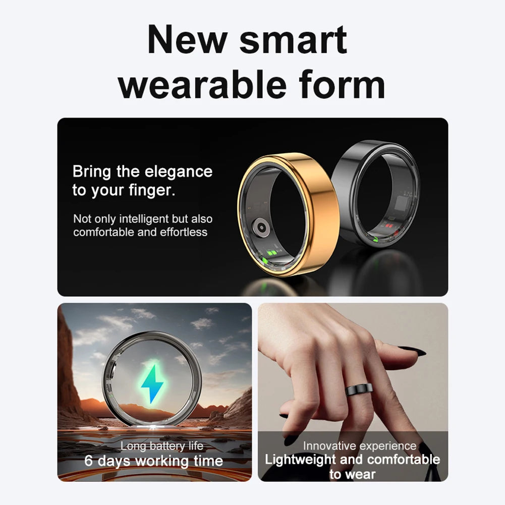 R02 Smart Ring Sleep Monitor 5.0 Bluetooth Fitness Tracker