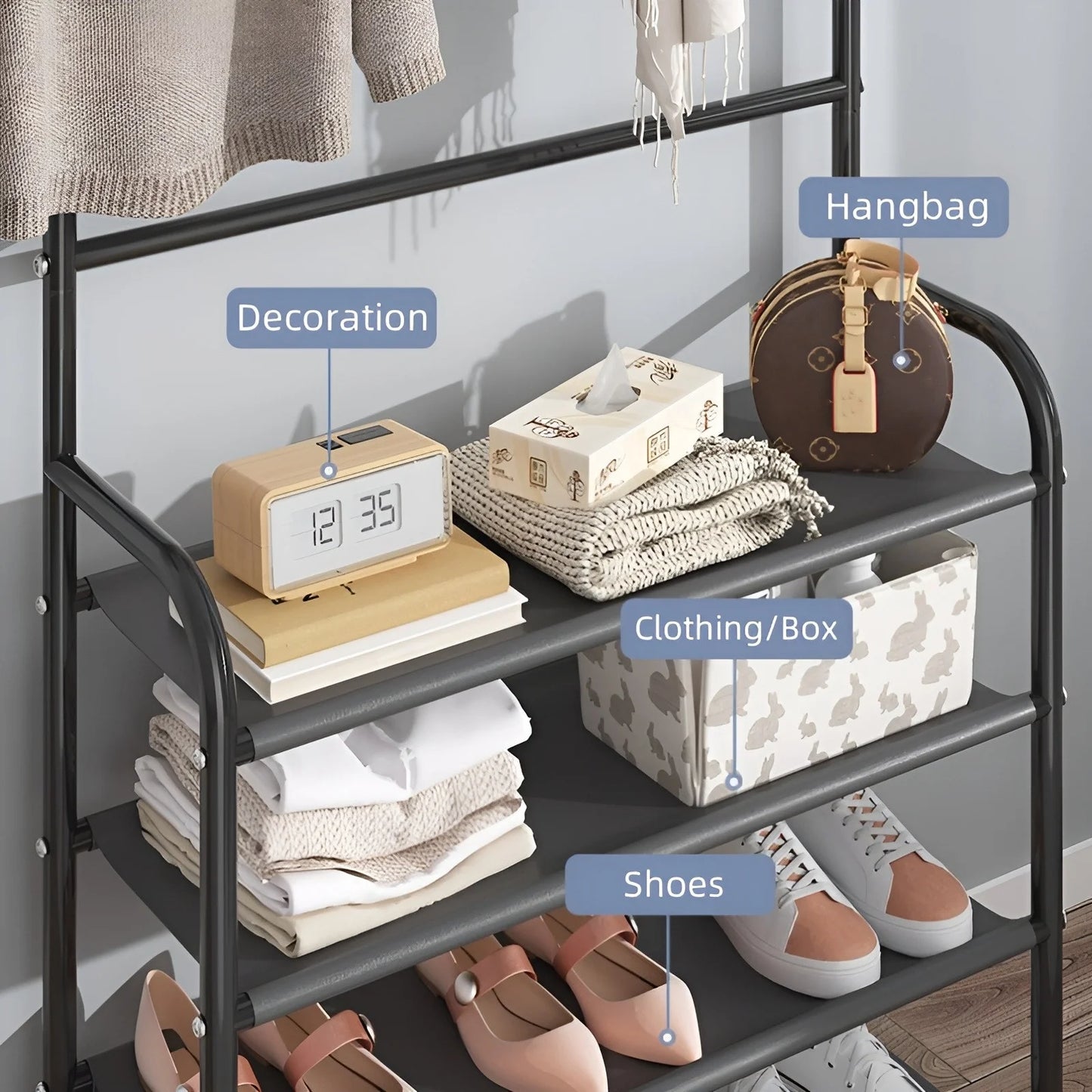 Shoe Rack and Coat Rack