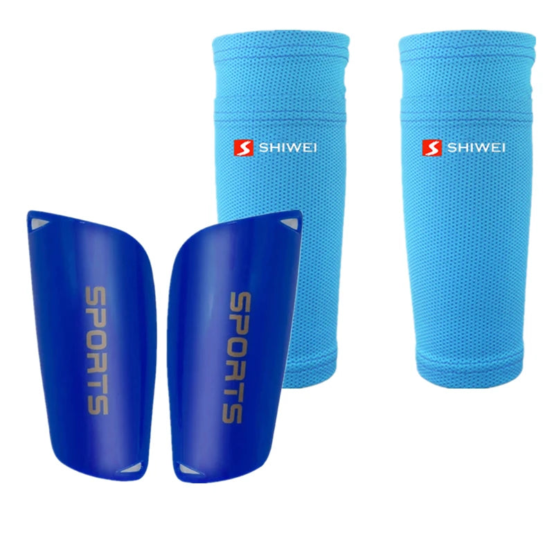 Soccer Shin Guard Pads and Sleeves Set