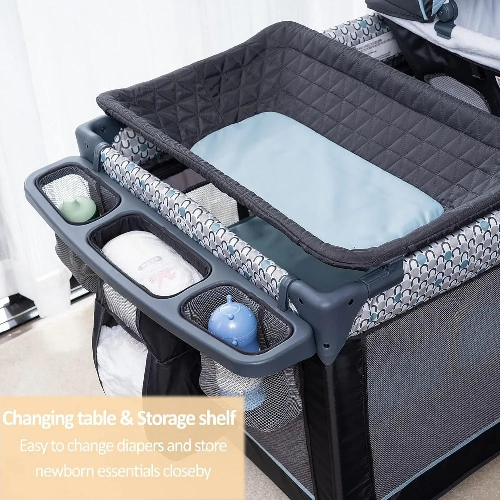 5-in-1 Multifunctional Pack and Play by Qutanix