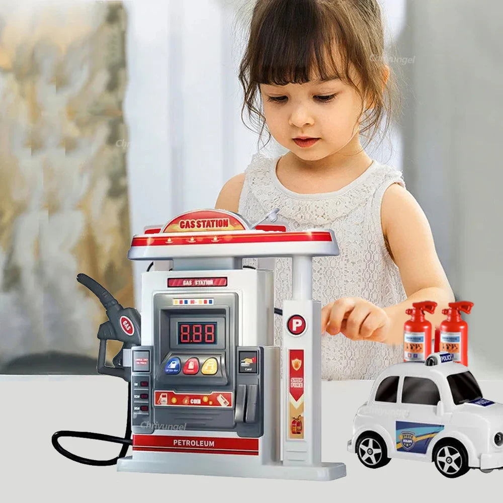 Gas Station Toy Set for Kids