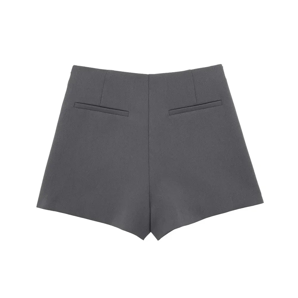 TRAF Asymmetric Shorts Skirts with Tab for Women