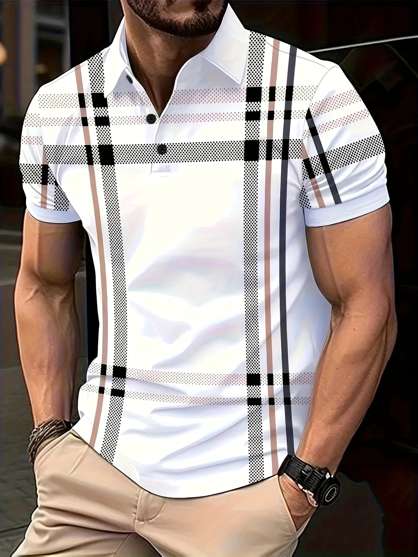 Men’s Casual Lapel Polo Shirt