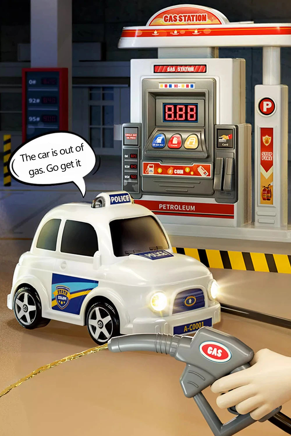 Gas Station Toy Set for Kids