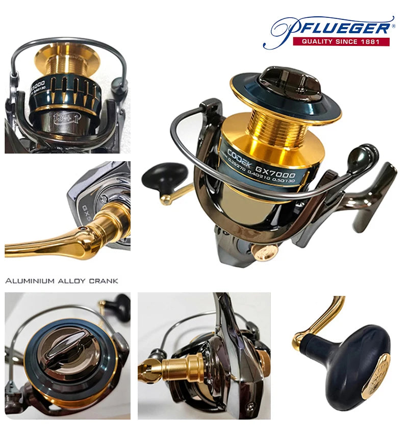 Pflueger All-Metal High-Speed Fishing Reel - CODEK 25KG