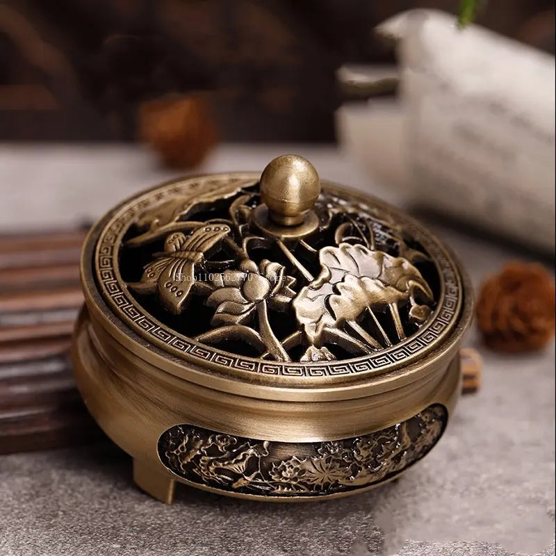 Pure Copper Antique Three-Legged Aromatherapy Stove