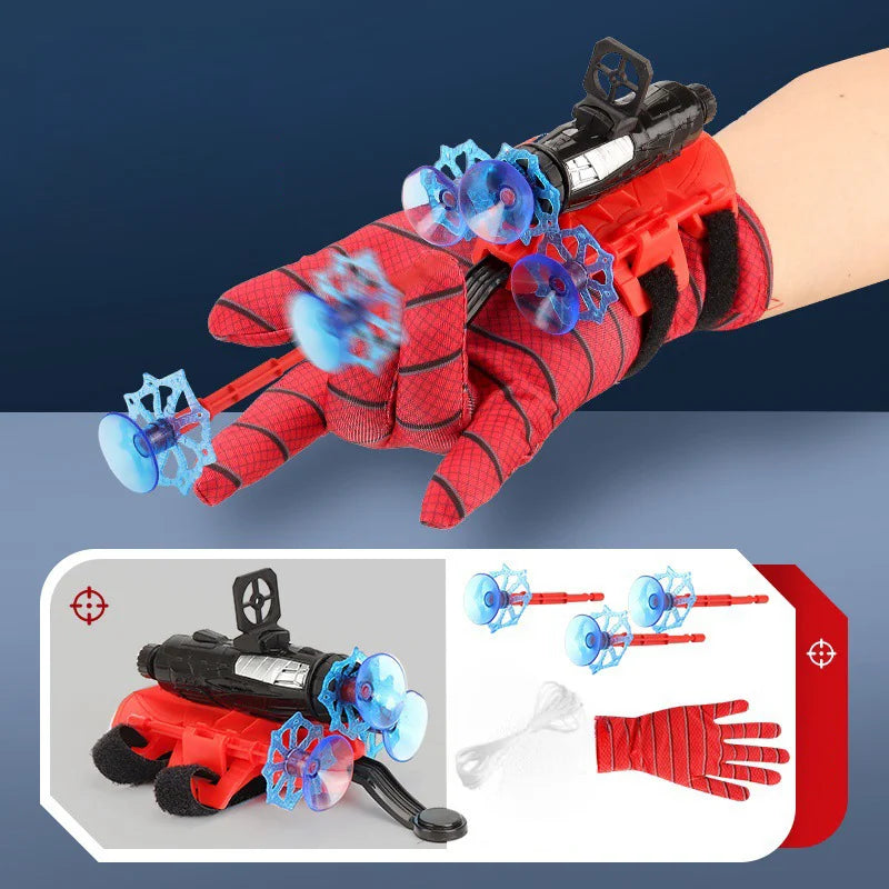Cartoon Superhero Spider Silk Launcher Toy