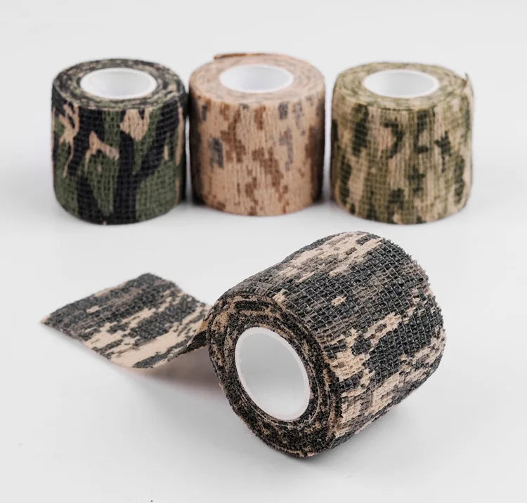 Camouflage Tape Wrap Military Army Hunting Self-Adhesive Protective Bandage