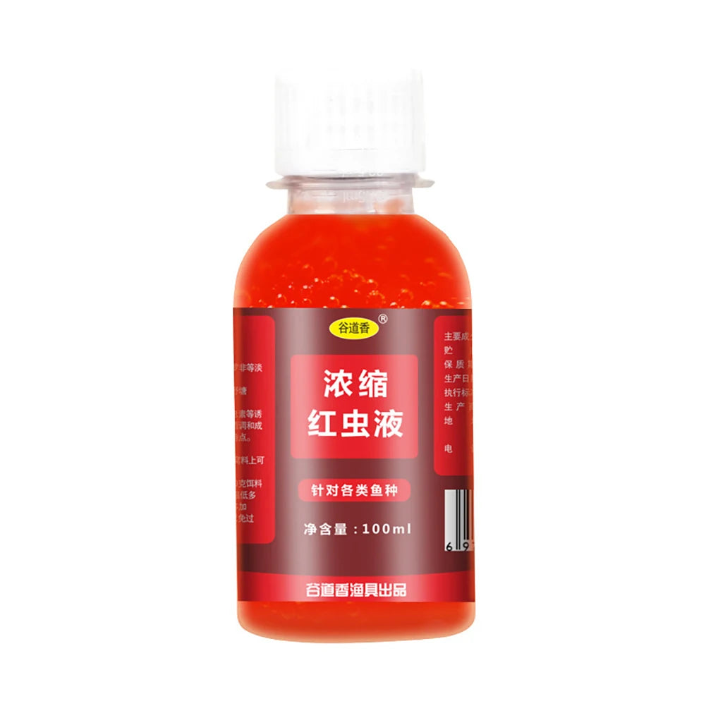 60/100ML Liquid Fish Bait Concentrated Additive – Red Worm Scent Attractant