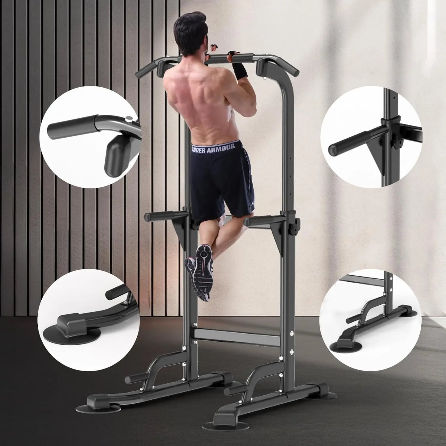 Power Tower Pull-Up and Dip Bar