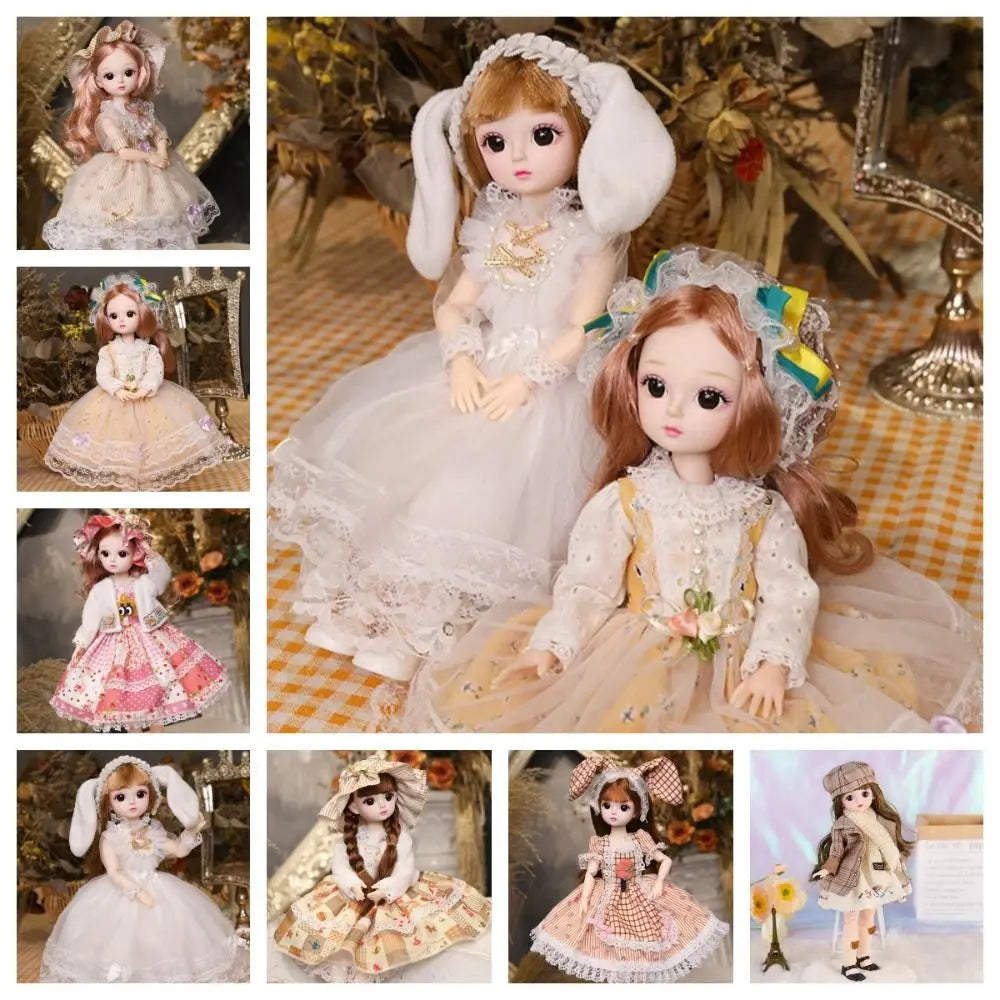Cute Dress Up Moveable Joint Doll