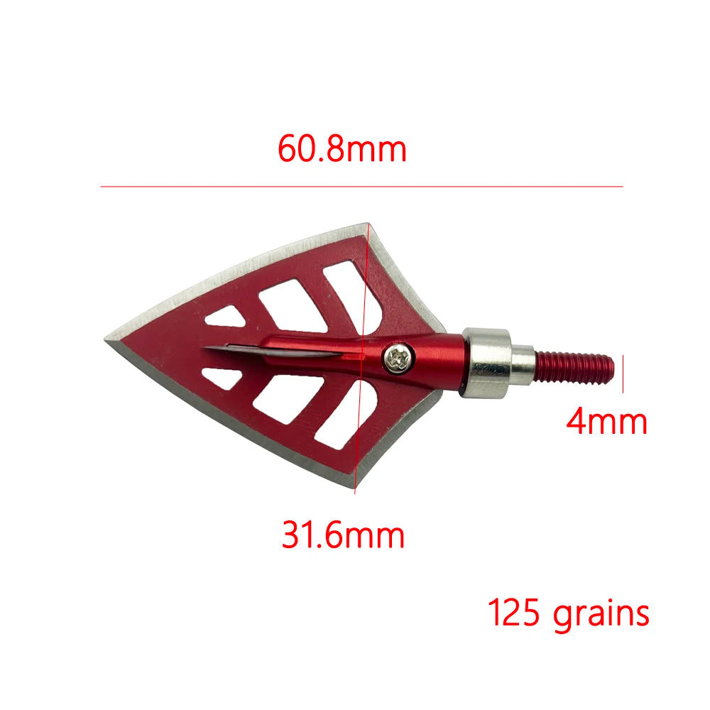 3pcs Arrow Broadheads – 100gn-160gn Tips for Compound, Recurve Bow & Crossbow Hunting