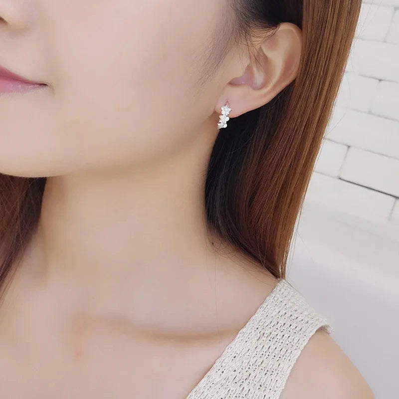 925 Sterling Silver Needle Earrings