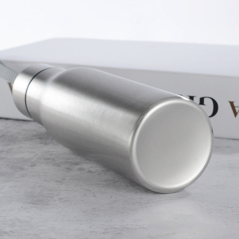 500ml/1000ml rugged stainless steel sports water bottle