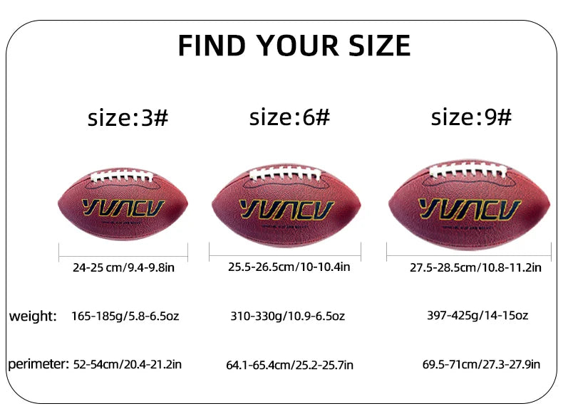 Standard American Football for Youth and Adult