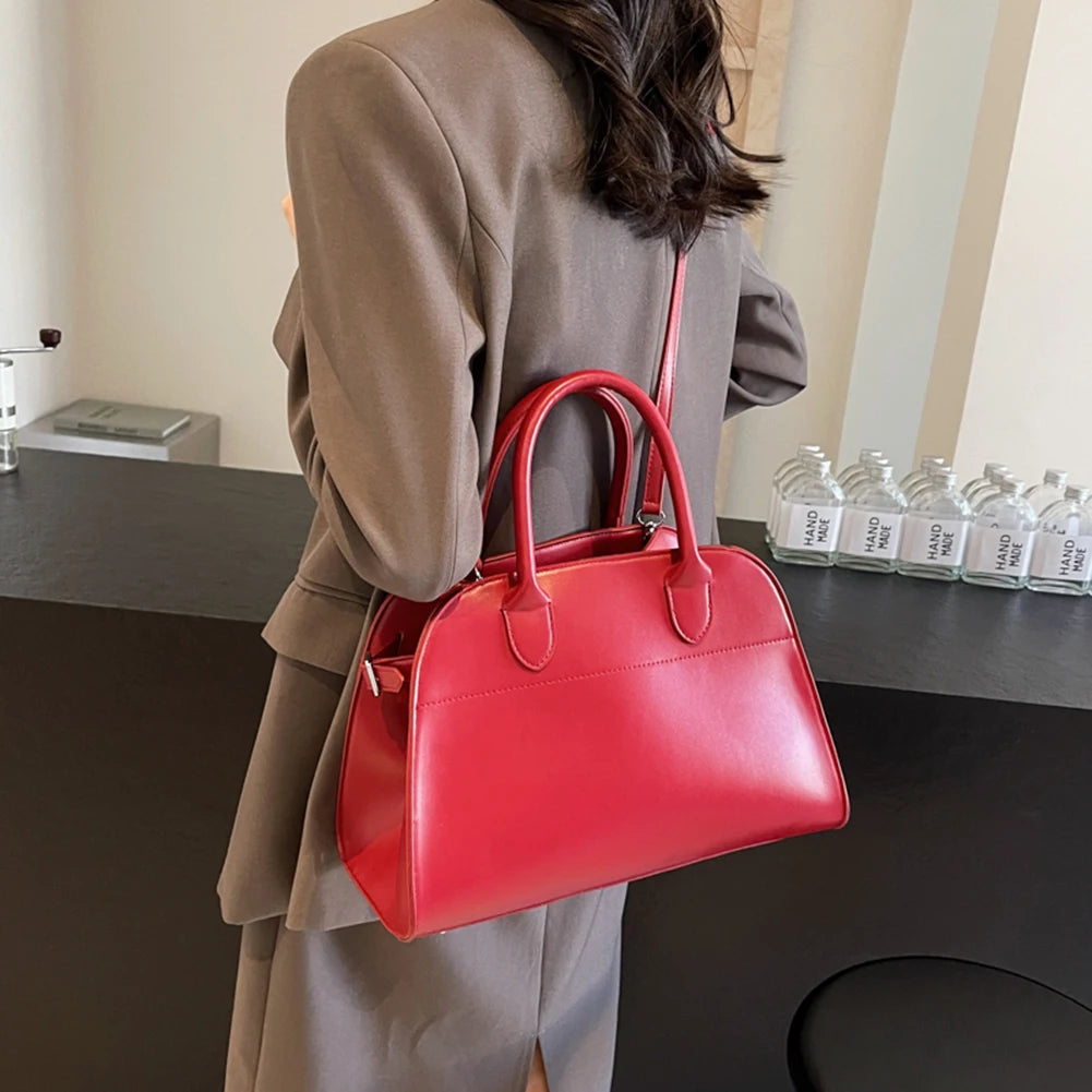 PU Leather Suede Tote Bag for Women