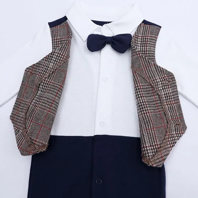 Gentleman Newborn Baby Clothes Boys Rompers