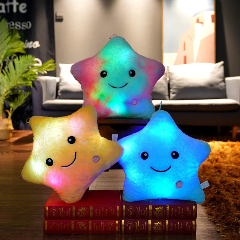 34CM Luminous Plush Star Pillow