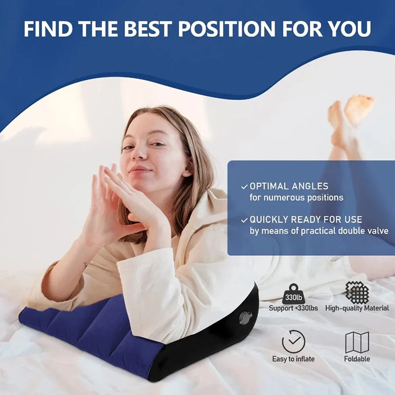 Inflatable Wedge Pillow For Travel