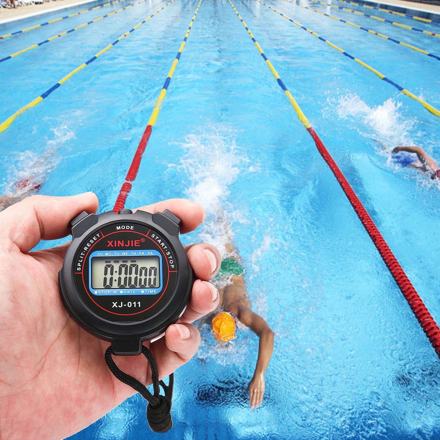 Portable Waterproof Sports Stopwatch Timer