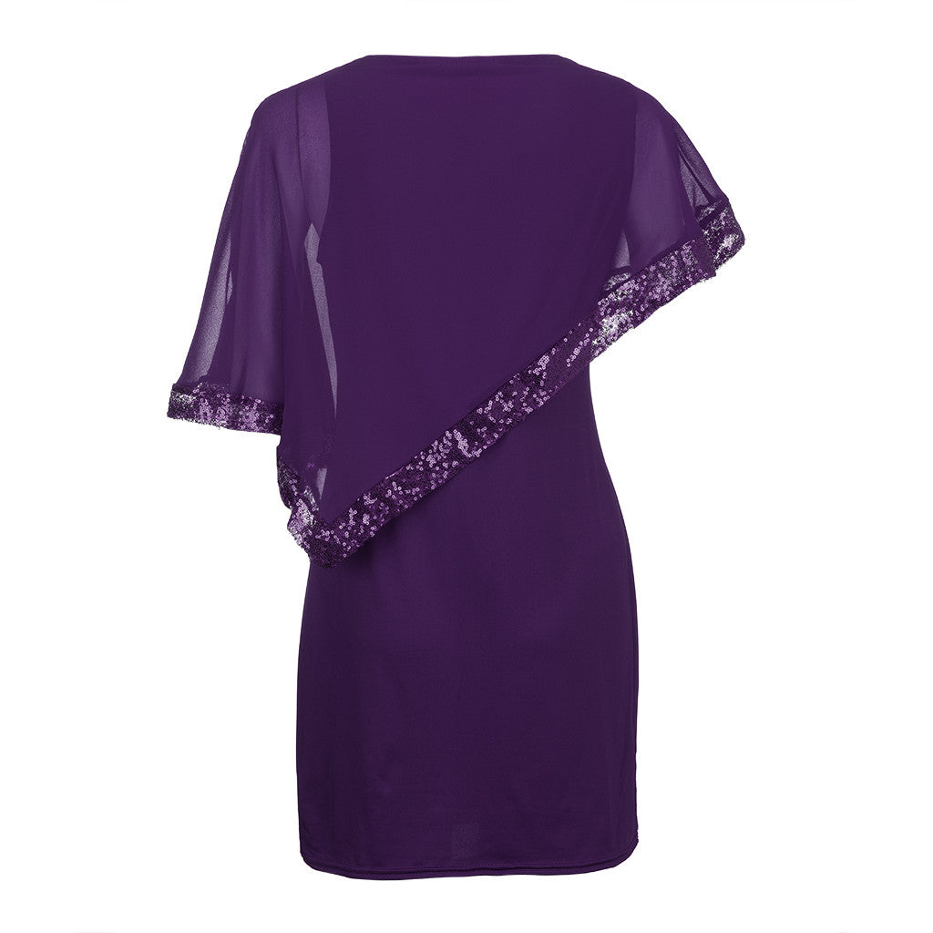 Elegant Sequined Plus Size Dresses