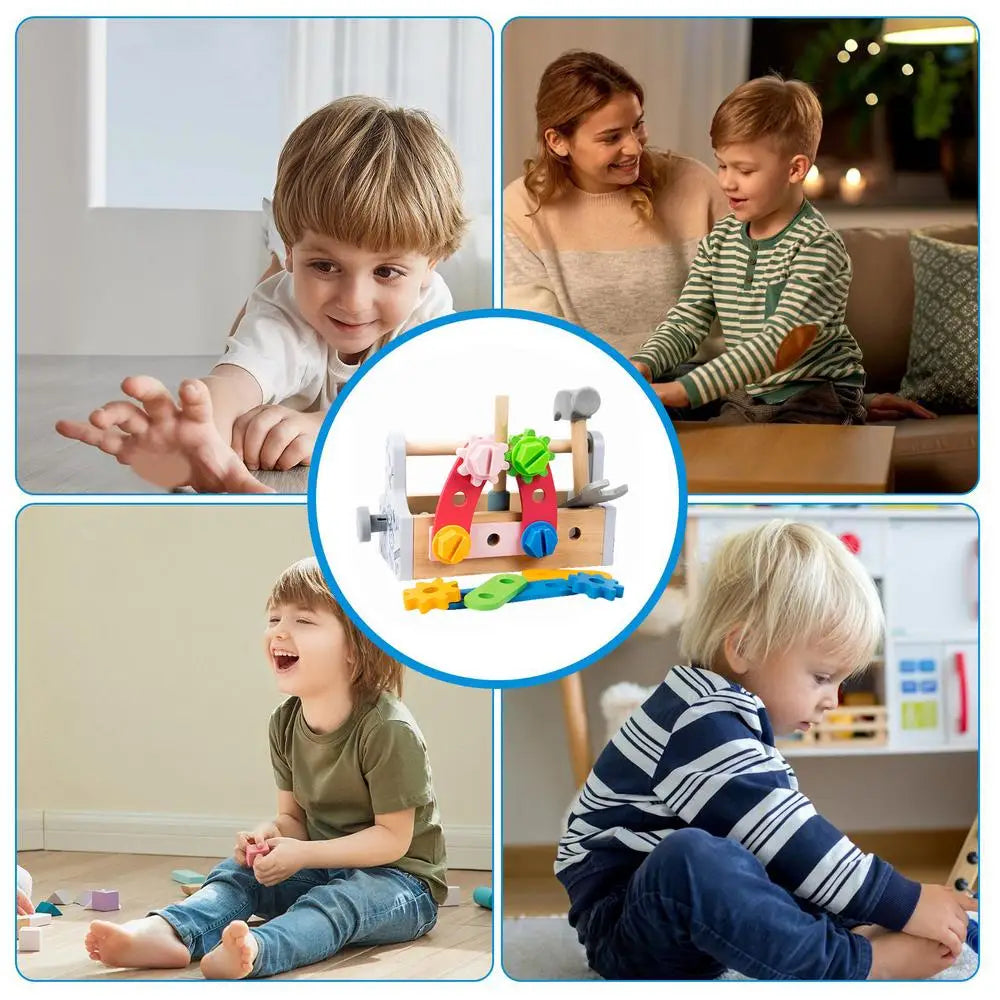 Wooden Tool Set for Kids