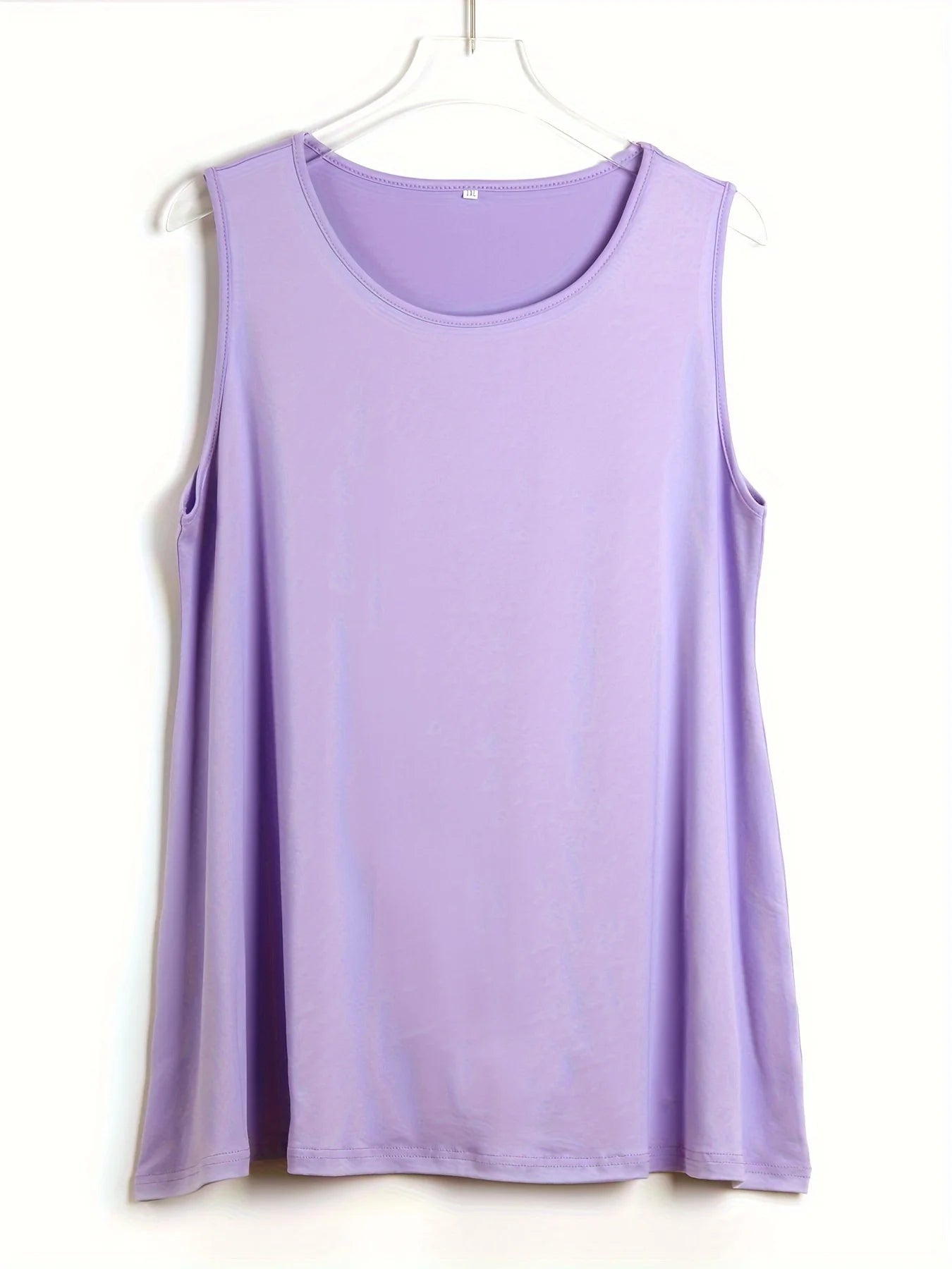 Plus Size Simple Solid Tank Top for Summer
