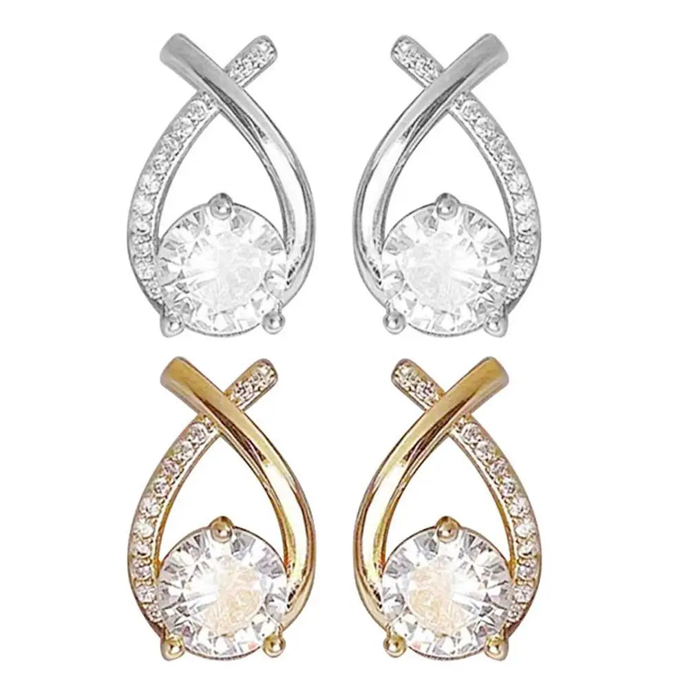Fashion Cross Stud Earrings for Women & Girls