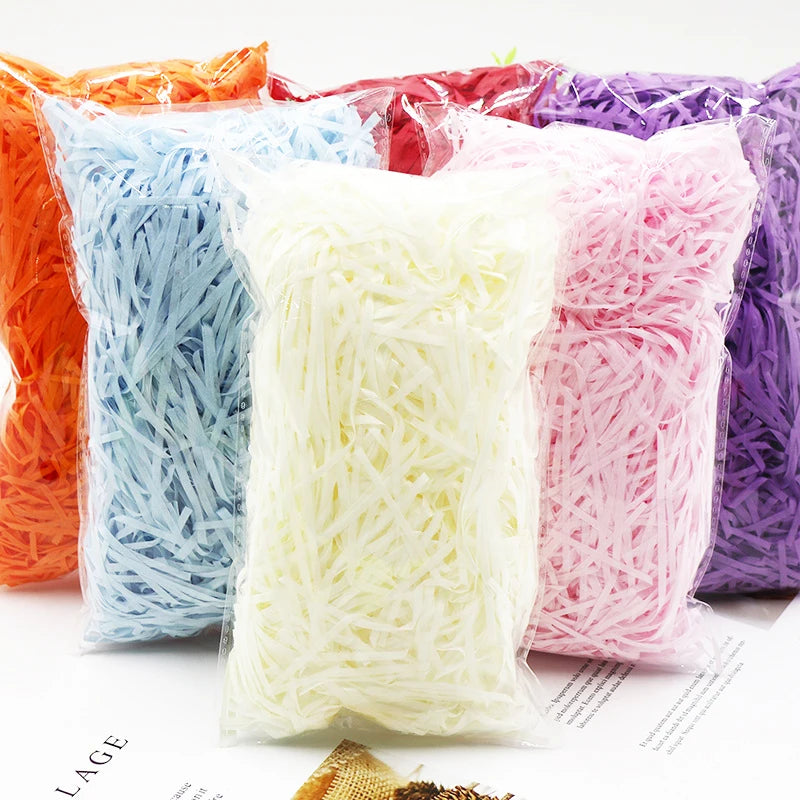 100g Colorful Shred Crinkle Paper Raffia:
