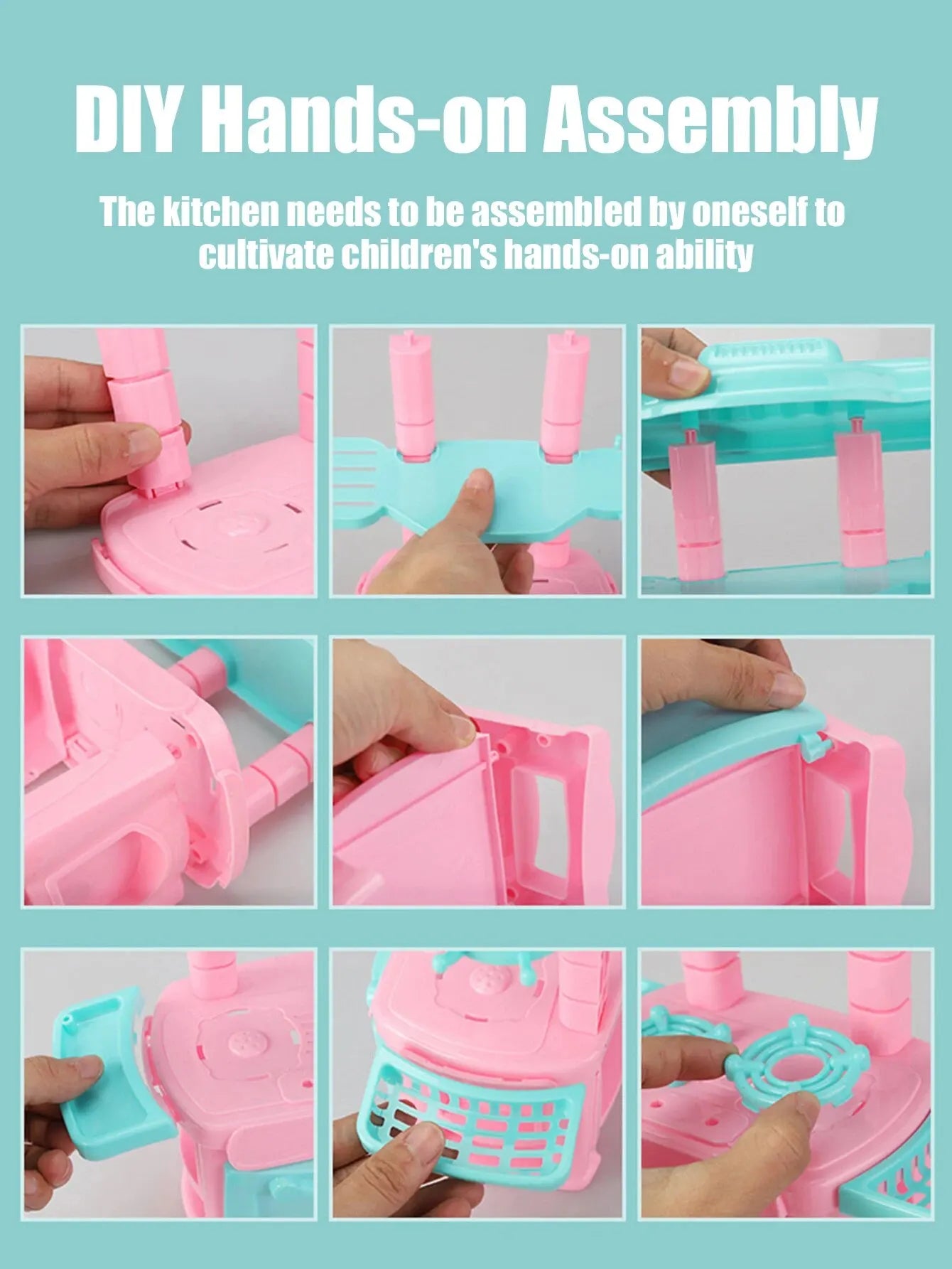 Kids Mini Kitchen Cooking Toy Set