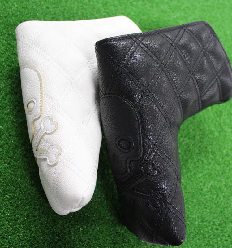 Golf Headcover Skull Driver Fairway Hybird Wood Head Cover Set PU Leather Waterproof Soft Durable Golf Woods Club Accessories