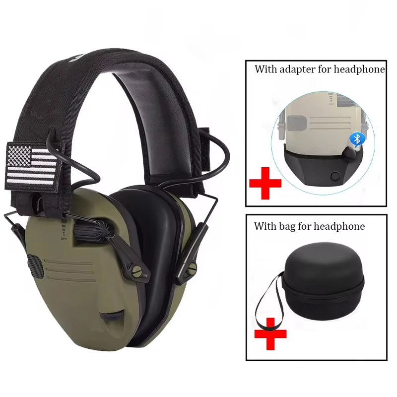 Earmuffs Active Headphones for Shooting – Electronic Hearing Protection & Noise Reduction for Hunting
