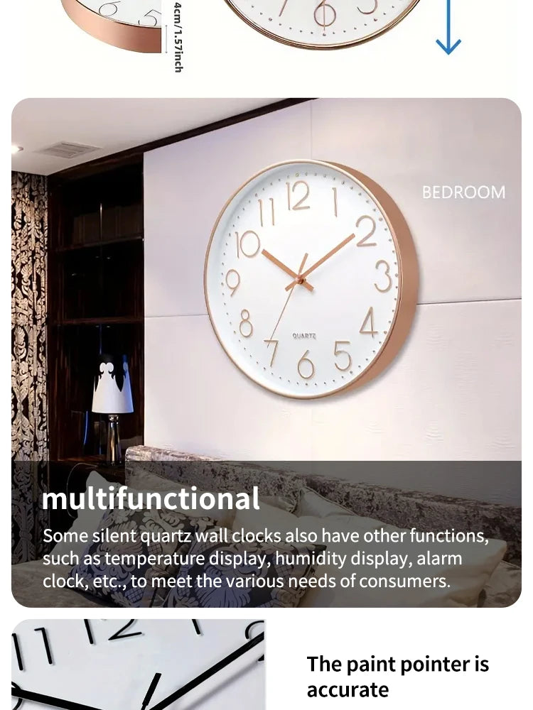 8 Inch Mute Wall Clock