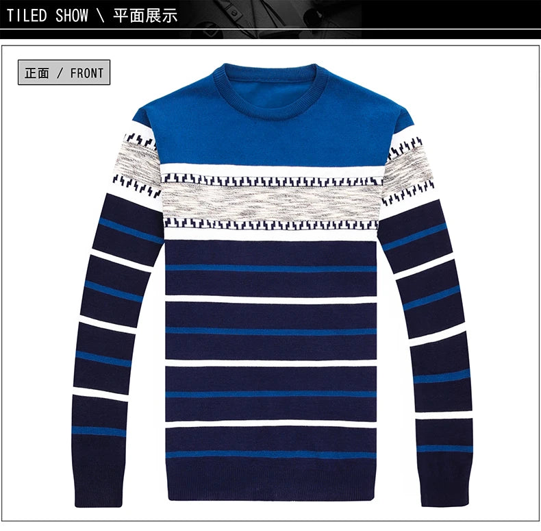 Men's Long-Sleeved Pullover Sweater