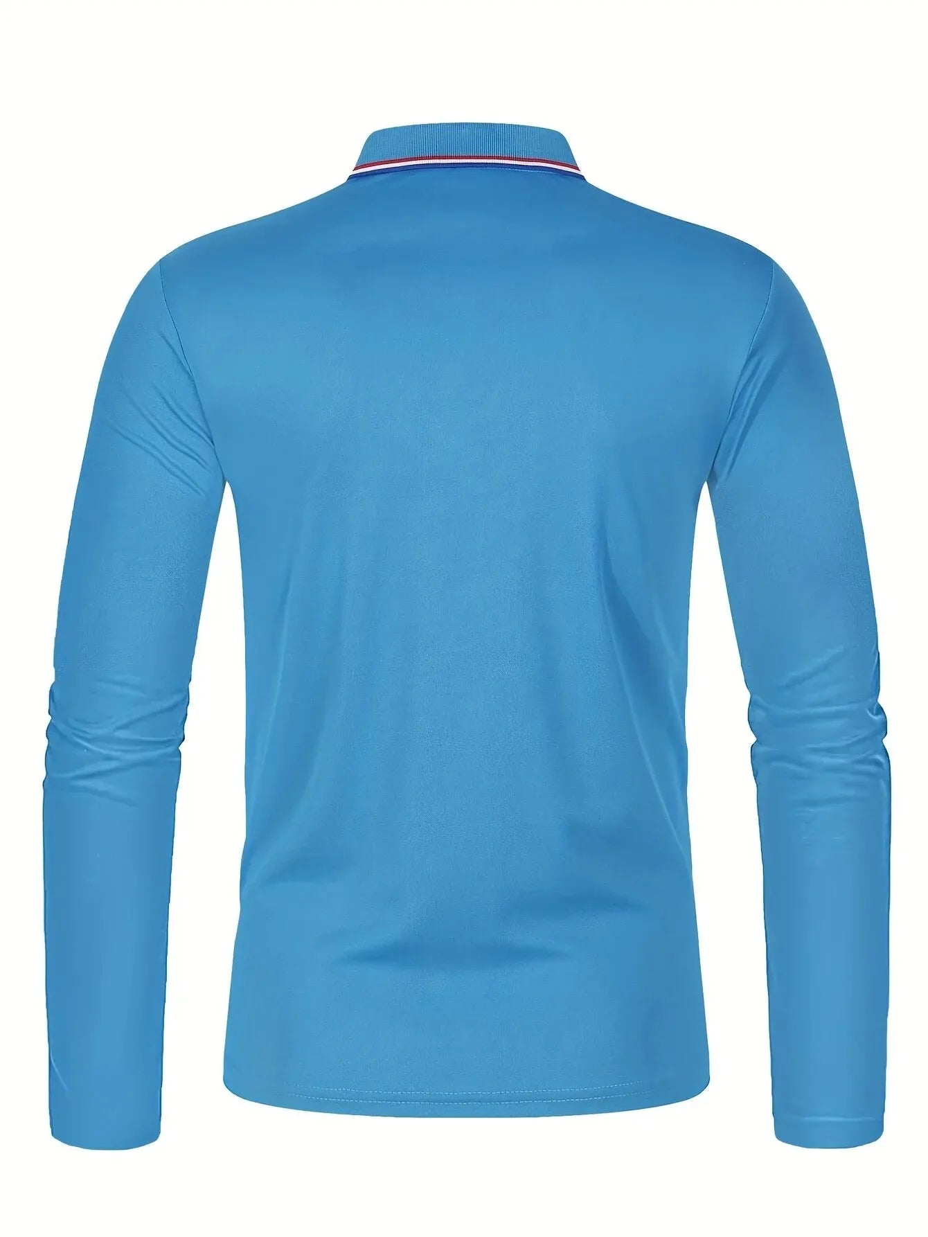 Men's Casual Long Sleeve Polo Shirt