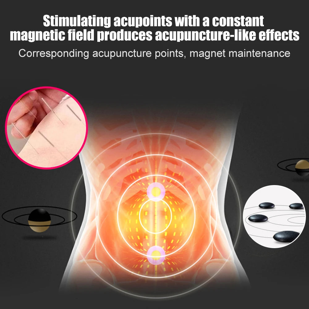 Tcare Adjustable Waist Tourmaline Self-Heating Magnetic Therapy Belt