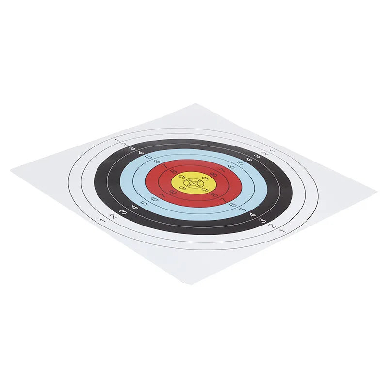12-Piece 40x40cm Archery Target Paper Face Set – Durable Targets for Archery, Bow Practice, and Hunting Training