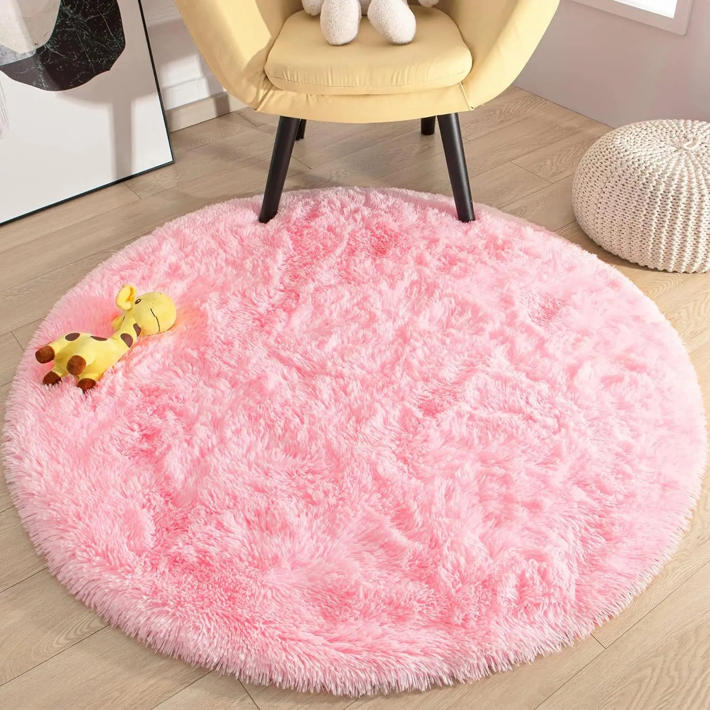 Round Thick Carpet for Living Room