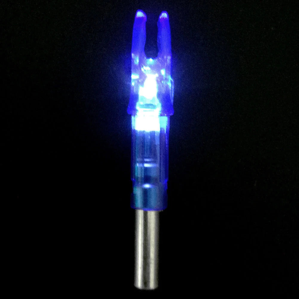 6pcs LED Glowing Arrow Nocks – Luminous Lighted Nocks for 6.2mm Compound Bow Arrow Shafts